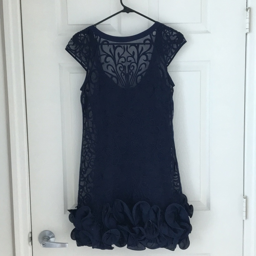 Navy blue cocktail dress
